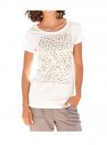 Shirt mit Nieten creme