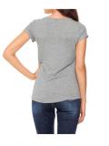 Shirt mit Pailletten graumelange