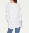 Shirt mit Pailletten offwhite