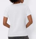 Shirt mit Schmetterlings-Applikation ecru-camel