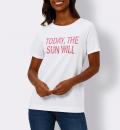 Shirt mit Schriftzug weiß