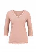 Shirt mit Spitze nude