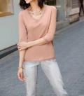 Shirt mit Spitze nude