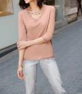 Shirt mit Spitze nude