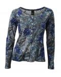 Shirtjacke blau-bunt