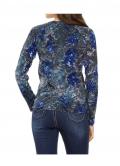 Shirtjacke blau-bunt