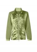 Shirtjacke mit Satin-Besatz schilf