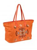 Shopper mit Pailletten orange