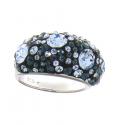 Silber-Ring mit Swarovski-Elements blau