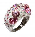 Silberring mit Swarovski rosa