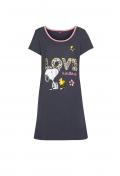 Sleepshirt mit Snoopy-Motiv anthrazit