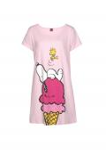 Sleepshirt mit Snoopy-Motiv rosa