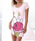 Sleepshirt mit Snoopy-Motiv rosa