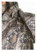 Snakeprint-Steppjacke braun-bunt