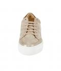 Sneaker beige-goldfarben