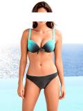 Softcup-Bikini graphit-mint