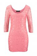Spitzenkleid lachs Größe 36