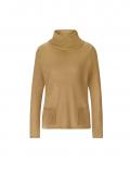 Srehkragen-Pullover mit Ripp-Details camel