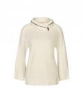 Stehkragenpullover mit Reißverschluss champagner
