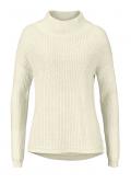 Stehkragenpullover wollweiß