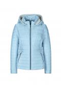 Steppjacke mit Kapuze eisblau