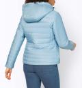 Steppjacke mit Kapuze eisblau