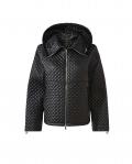 Steppjacke mit Kapuze schwarz