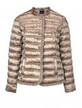 Steppjacke mit Rüschen staubrosa