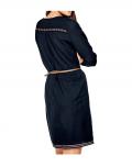 Stickerei-Kleid marine-bunt