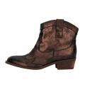 Stiefelette braun-kupfer Gr. 38