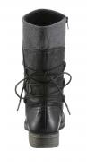 Stiefelette schwarz-grau