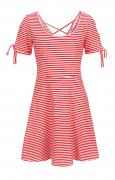 Strandkleid weiß-rot