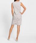Stretch-Etuikleid beige-ecru