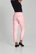 Stretchjeans mit Ziernieten rosé