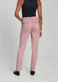 Stretchtwill-Jeans mit Nieten rosé