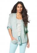 Strickjacke aqua