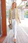 Strickjacke beige