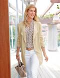 Strickjacke beige