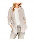 Strickjacke beige