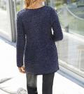 Strickjacke blau-schwarz