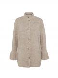 Strickjacke champagner-camel-meliert