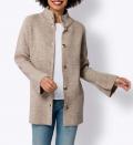 Strickjacke champagner-camel-meliert