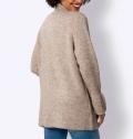 Strickjacke champagner-camel-meliert