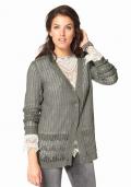 Strickjacke grau