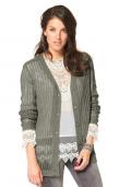 Strickjacke grau