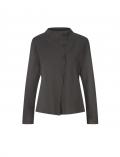 Strickjacke mitKelchkragen graphit