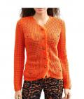 Strickjacke orange