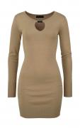 Strickkleid beige