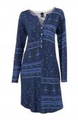 Strickkleid blau-bunt Gr. 38