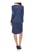 Strickkleid blau-bunt Gr. 38